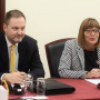 15 October 2019 National Assembly Speaker Maja Gojkovic and the UN Office Geneva Director-General Tatyana Valovaya